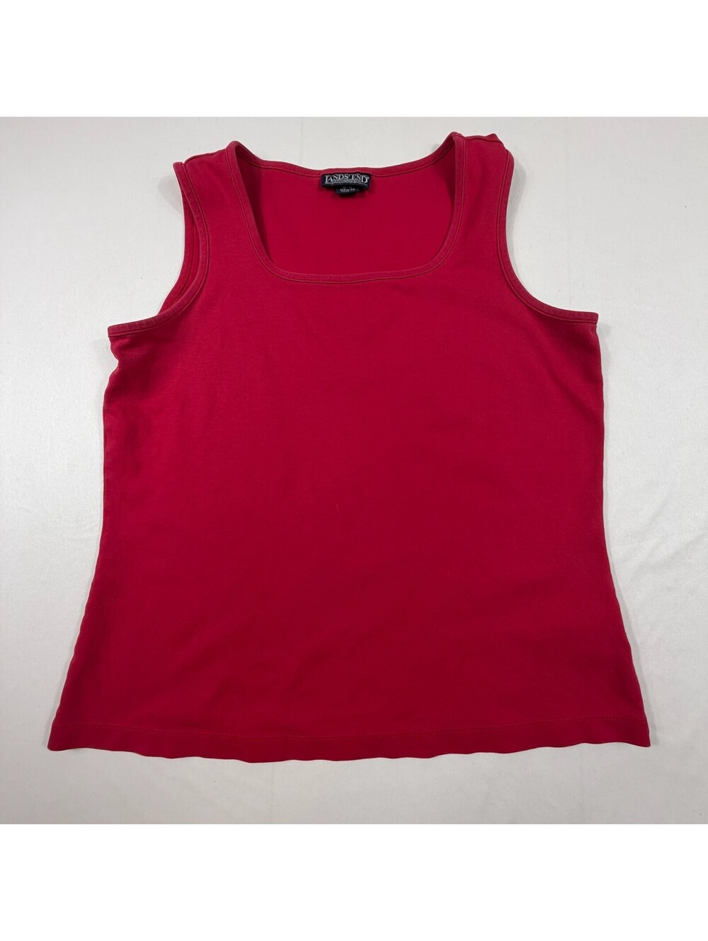 Lands' End Women's Red Tank Top Size Medium 10-12
